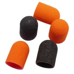 3Pcs Set 16mm Big Sanding Cap with Mandrel Coarse/Medium/Fine Grits for Callus and Dead Skin Removal Pedicure Nail Drill Bit