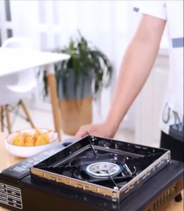 Outdoor Travel Portable Cassette Furnace Gas Stove Windproof Camp Cooking Butane Coal Grill