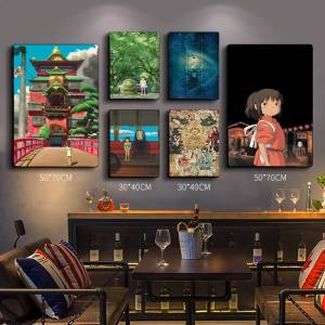 Anime Games Spirited Away Self-adhesive Art Poster Whitepaper Prints Posters Artwork Aesthetic Art Wall Painting