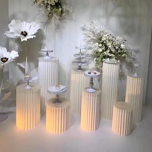 Folding Cake Stand Round Paper Dessert Table For Baby Shower Birthday Party Window Display Decoratio