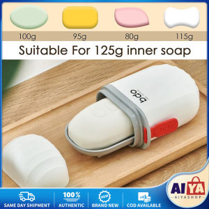 Creative Soap Holder with Lid Portable Plastic Soap Rack Waterproof Sealing Storage Box Home Bathroom Soap Box Container Outdoor