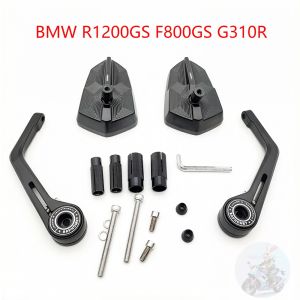 Motorcycle Handlebar Mirrors E-MARK Motorcycle Side Mirrors 22mm 7/8" For BMW R1200GS F800GS G310R R1150R Metal Bar End Mirrors