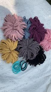 Ikatan Rambut Polos - Karet Tali Rambut - Kunciran Rambut Tebal - 6pcs