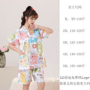 Pure Cotton Childrens Sleepwear Set Cartoon Home Bath Suit Baby Sleepwear Parent-Child Set Comfortable Soft Fabric Kids
