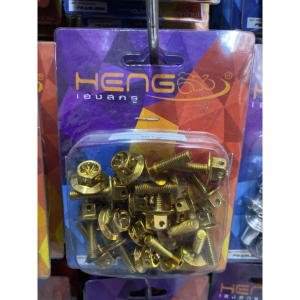 heng bolts 6x20 big head gold per pack