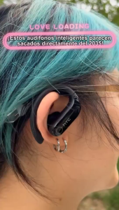 HTC NE61 AI Translator Wireless Bluetooth Earbuds Heart Rate Monitor Supports Real-Time Translation in 134 Languages IPX5 Waterproof with LCD Full Color Touch ScreenWorks with IOS & Android