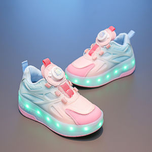 KUOBURENSHENG | Adjustable Waterproof Breathable Luminescent Skate Shoes