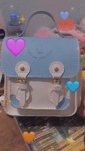 Túi Handmade Túi Tự Đan Da PU Phối Màu In Chữ Enjoy The Little Things Thời Trang Làm Tặng Bạn Gái Ý Nghĩa - EB42