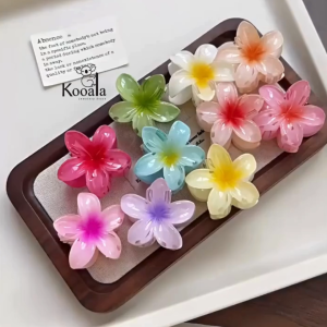 Jepit Rambut Bunga Jedai Varian Kamboja Warna Cantik feminim Viral Terbaru AT4