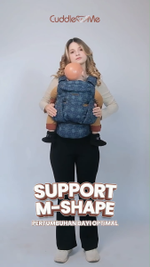 Gendongan Bayi - CUDDLEME Wingme Woven Carrier Gendongan Depan MShape Newborn 5 Posisi Adjustable