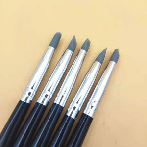 PIORPOY Dental Silicone Shaping Pen 5Pcs Dentistry Composite Cement Porcelain Teeth Elastic Interdental Brush Line Tool Shaping