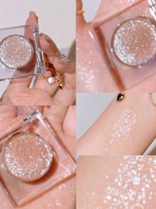 Shiny Single Color Eyeshadow Pearlescent Super Shiny Affordable Sparkling Eye Makeup Natural Looking Long Lasting Cosmetic