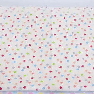 2025 New Colorful Shining Stars Designs Home Textile a 100% Cotton Fabrics Light Beige Twill Fat Quarter Material Patchwork