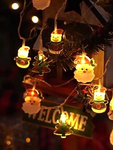 2m Christmas tree accessories waterproof LED pinecone/Santa Claus/snowflake pattern light string