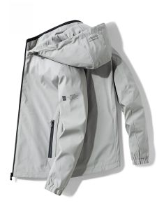 ROMON | Lormen Mens Hooded Jacket Spring Autumn New Outdoor Windproof Short Casual Sports Waterproof Climbing Clothes Jacket