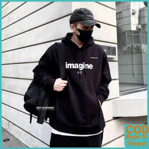 Hoodie Sablon Original Pria Wanita High Quality Imagine VII - Hitam - Cocok untuk Aktivitas Sehari-hari