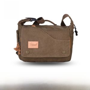 Yeud Canvas Camera Bag Single Shoulder Casual Photography Bag Suitable for Nikon D850 Canon 5D4 Sony A9 A7 Micro Single Crossbody