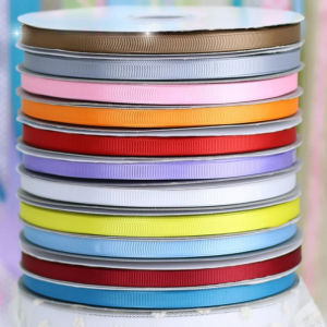 91meters/roll 1cm Colorful Grosgrain Ribbon Handmade Gift Packaging DIY Hair Bow Clothing Sewing Accessories Ribbon Supplies