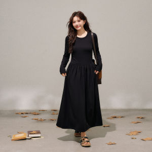 ZHANGDAREN | Đầm Len Dệt Elegent Giúp Gọn Đơn