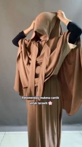 Mukena Crinkle Airflow 3 in 1 Ukuran Jumbo Terlaris Mukena Dewasa Bahan Crinkle Airflow Kekinian