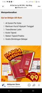 Al-Quran Mushaf Belajar Arrum Cocok Untuk Lansia Dan Anak Anak Beli 5 Gratis 1 Al  Quran