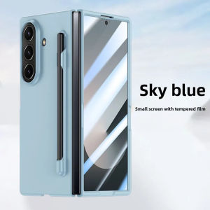 szhaiyu | Shockproof Protect Solid Color Phone Case For Samsung Galaxy Z Fold 8 7 6 5 4 Ultra with S Pen Holder Matte Cover Slim Screen