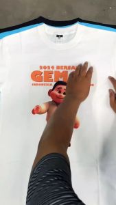 VIRAL Kaos GEMOY 2024 - V5 HITAM XL BAHAN SEMI CATTON POLOS