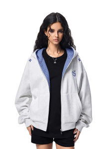 A chock | American Vintage New Plaid Patchwork Hoodie Sweatshirt