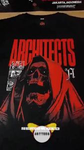 Kaos Band Architects Seeing Red Tshirt Bootleg Metal Baju Musik Metalcore