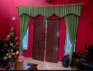 Gorden satu set poni atas pintu Hordeng poni satu set gorden pintu gorden jendela full poni gorden