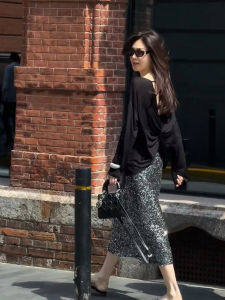 Black round Neck Sun Protection T-Shirt Womens Backless Knot Design Lightweight Loose Outer Covering Air Conditioning Shirt