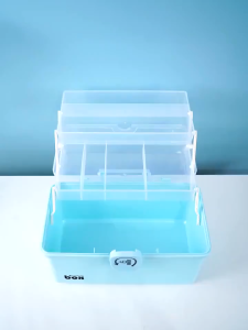 NEST Medicine Box Large First Aid Kit Medicine Storage Box Transparent Portable Family Medicine Organizer Box Container