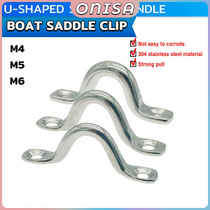 Onisa Stainless Steel Boat Yacht Ship Boats Saddle Clip Handle Doorknob Wire Eye Ring Hook