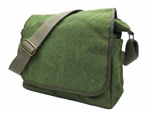 14L Classic Vintage Green Canvas Messenger Bag Utility Sling Military Style Retro Ration Shoulder Durable Bag A4 Fit [Ready Stock]