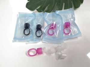 JUNMIAO | Disposable Black/Pink Microblading Ink Rings with Sponge Cups Medium Holder for Permanent Makeup And Tattoo Individually Package