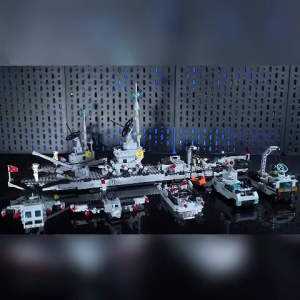 Aircraft Carrier Building Blocks Toy Missile Destroyer Military Series Boys Gift Big Size Model