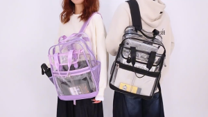 Large Capacity Clear Bag High Quality School Backbag PVC Waterproof Transparent Backpack