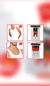 Hanes Sando Mens 3pcs White Cotton Sando in Stretchable Material in Convenient Pack of 3s