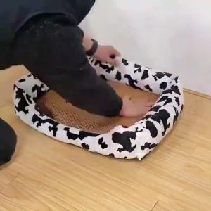 Dog Mat Breathable Cat Summer Cooling Rattan Grass Bed Pet Sleeping Square Mat Cat Nest Pet Pad