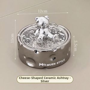 XIAOHUANGLU | Home Creative Stylish Large Ashtray with Lid
