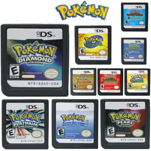 Bandai | Pokemon Series DS Game Card Cartridge Video Game Console Card HeartGold SoulSilver Diamond Platinum Pearl for NDS 3DS