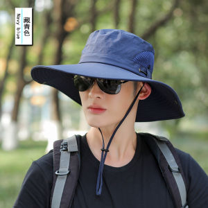 Mens Summer New Style Sun Protection UV Blocking Fishing Cap Wide Brim Face Covering Neck Protection Casual Hat Dream in Avila
