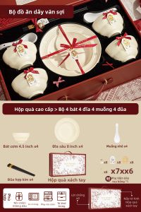 YANJIA | Quà Tặng Dọn Nhà Bộ Đồ Gốm Bàn Ăn