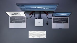 ATEN US3311 2-Port 4K DisplayPort USB-C KVM Switch with Power Pass-through | Duo Flex
