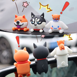 3ชิ้นการ์ตูนสุนัขรถจักรยานยนต์มือจับจักรยานไฟฟ้าน่ารัก Cinnamoroll เรซิ่น DIY Mobil Hias แดชบอร์ดคอนโซลกลางอุปกรณ์ประดับตกแต่ง