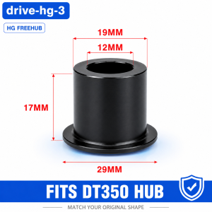 HG Freehub End Cap Adapter 12mm Thru Axle for DT Swiss 180 240 350 Rear Hub CNC Alloy Freehub Body Replacement
