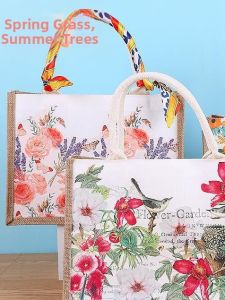 Creative DIY Jute and Canvas Bag for Decoupage