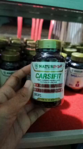 Obat Herbal Stroke Pelancar Peredaran Darah Sulit Bicara Linglung Sakit Kepala Tubuh Kaku Mati Rasa Kebas dan Kesemutan Menurunkan Hipertensi CARSIFIT 50 KAPSUL NATURINDO