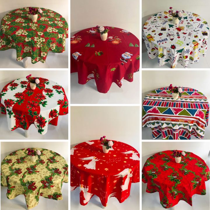 HOME DECOR CHRISTMAS Round Table CLoth Lazada PH