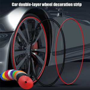 Universal Car Wheel Rim Protector Strip Tire Protect Guard Line Rim Blades Rubber Mounding Trim Decoretion Strip Car Styling Accessories